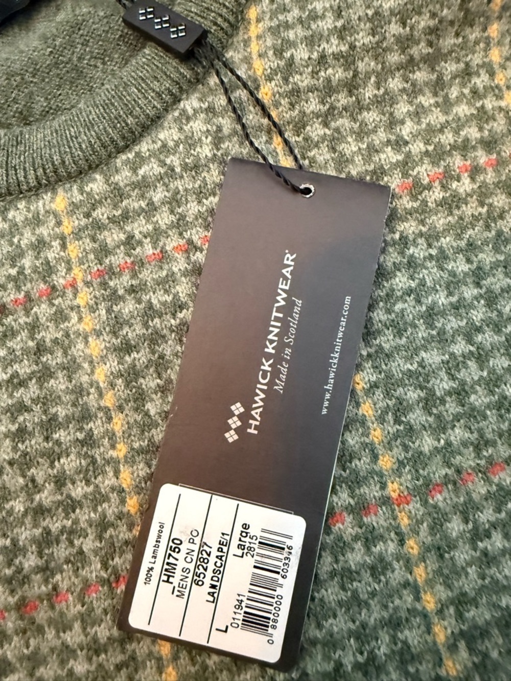 Hawick Knitwear 100% Lambswool Sweater NWT - Picture 4 of 6